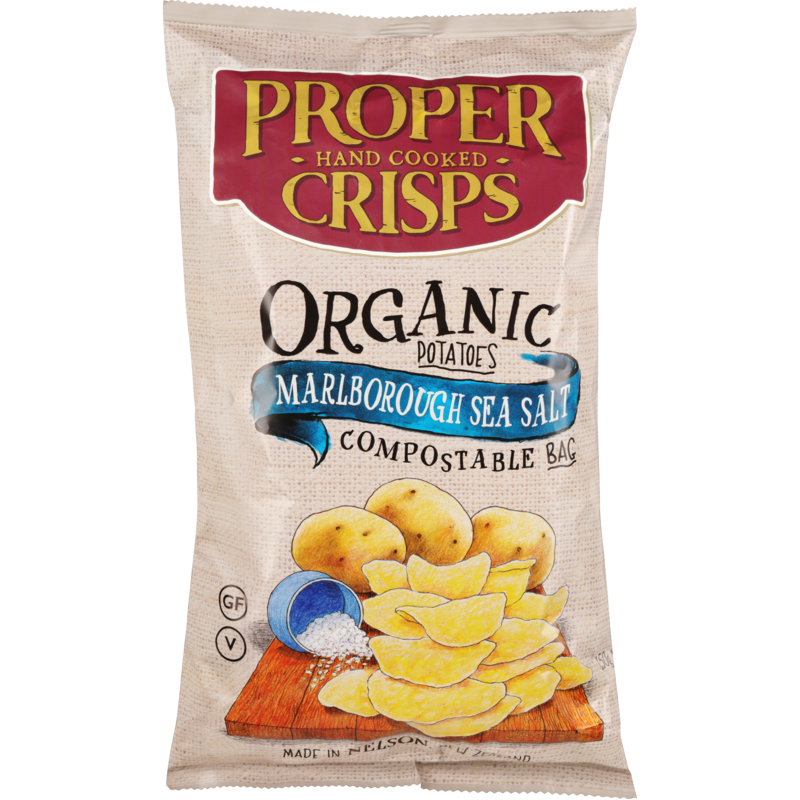 Proper Crisps Organic Sea Salt 150g