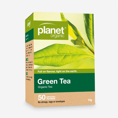 Planet Organic Green Tea - 50 Bags