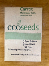 Load image into Gallery viewer, Eco Seeds Carrot - Manchester Table