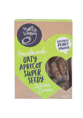 Molly Woppy Oaty Apricot Super Seedy Cookies 185g