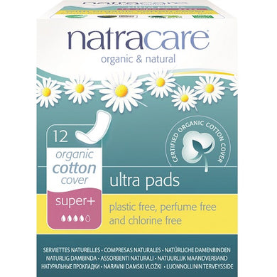 Natracare Ultra Pads No Wings Super Plus 12s