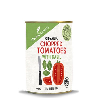 Ceres Organic Tomatoes Chopped with Basil 400g