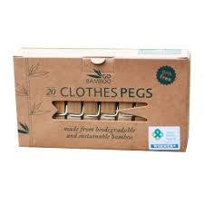 Go Bamboo Clothes Pegs