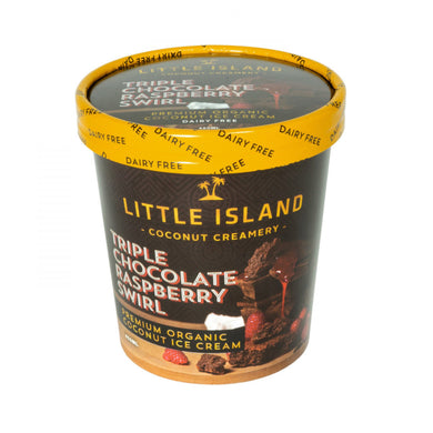 Little Island Coconut Creamery Triple Chocolate Raspberry Swirl 450ml