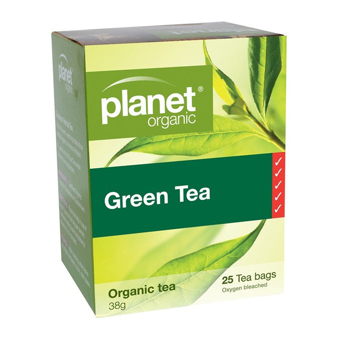 Planet Organic Green Tea - 25 Bags