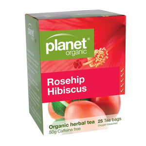 Planet Organic Rosehip Hibiscus Tea - 25 Bags