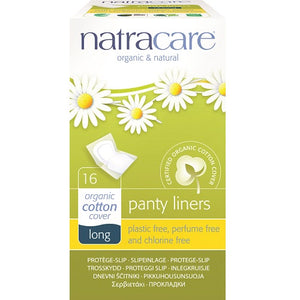 Natracare Cotton Panty Liners Long 16s