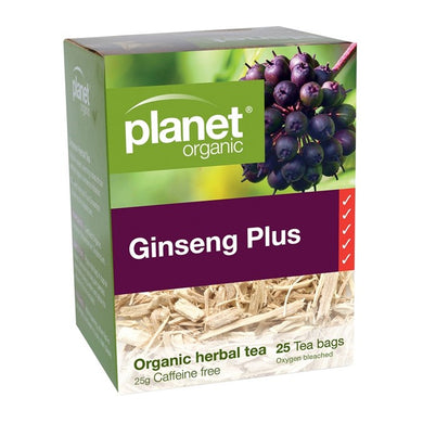 Planet Organic Ginseng Plus Tea - 25 Bags