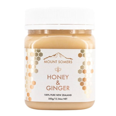 Mount Somers Honey & Ginger Honey 350g