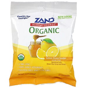 Zand Organic Herbal Throat Lozenges - Lemon Honey
