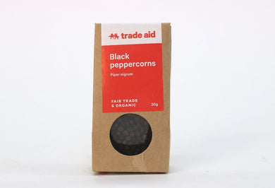 Trade Aid Black Peppercorns 30g