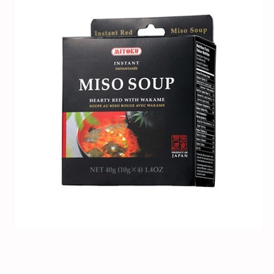 Mitoku Instant Miso Soup Hearty Red with Wakame 40g
