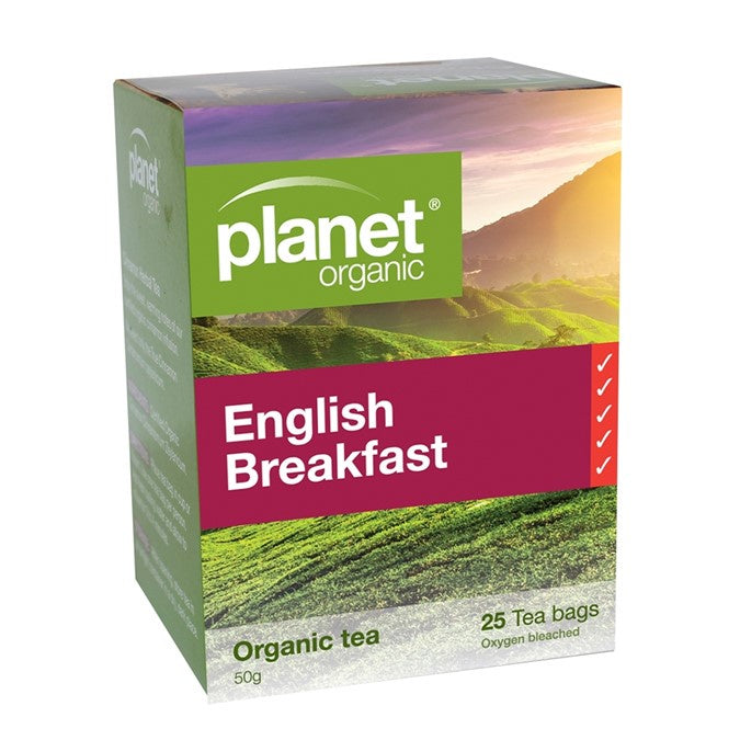 Planet Organic English Breakfast Tea - 25 Bags