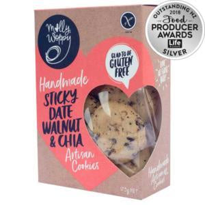 Molly Woppy Artisan Cookies Sticky Date Walnut & Chia- Gluten Free