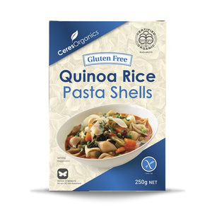 Ceres Organics Quinoa Rice Pasta Shells 250g