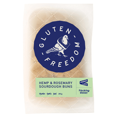 Gluten Freedom Hemp & Rosemary Sourdough Buns - 3 Pack