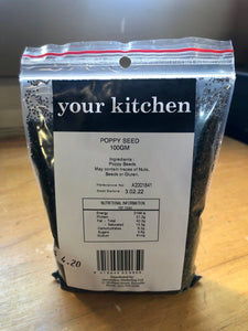 Your Kitchen Poppy Seed 100g