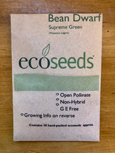 Load image into Gallery viewer, Eco Seeds Bean - Dwarf Supreme Green