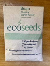 Load image into Gallery viewer, Eco Seeds Bean - Scarlet Runner