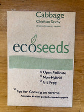 Load image into Gallery viewer, Eco Seeds Cabbage - Chieftian Savoy