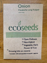 Load image into Gallery viewer, Eco Seeds Onion - Pukekohe Long Keeper