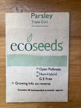 Load image into Gallery viewer, Eco Seeds Parsley - Triple Curl
