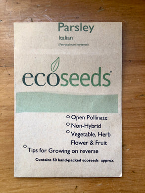 Eco Seeds Parsley - Italian
