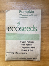 Load image into Gallery viewer, Eco Seeds Pumpkin - Whangaparoa Crown