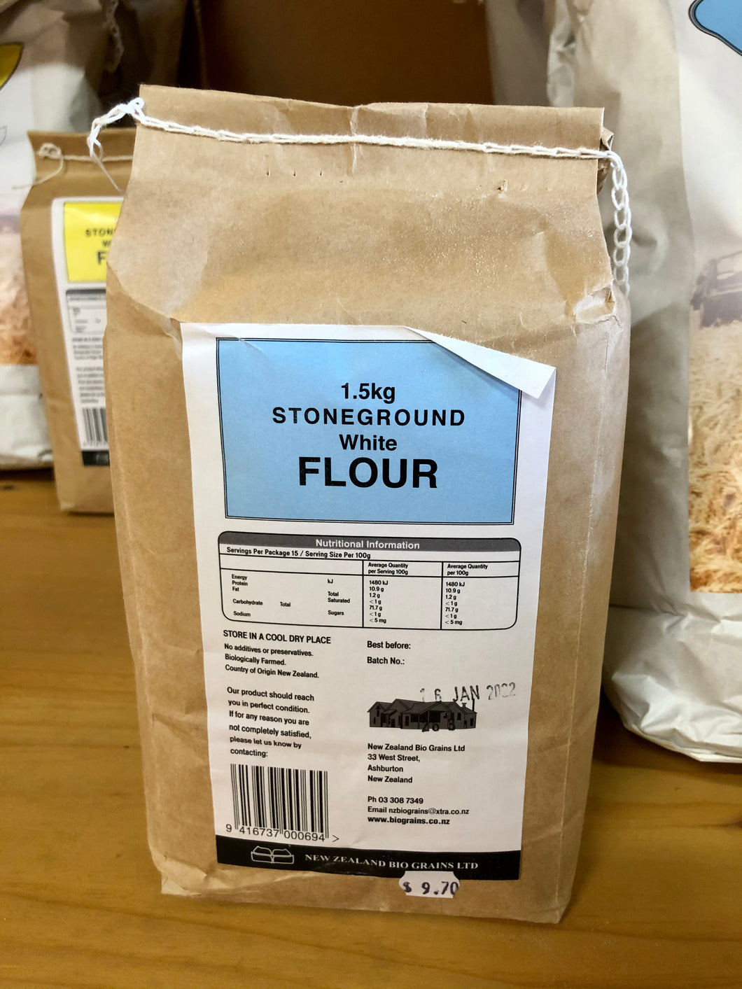 Biological Stoneground White Flour 1.5kg