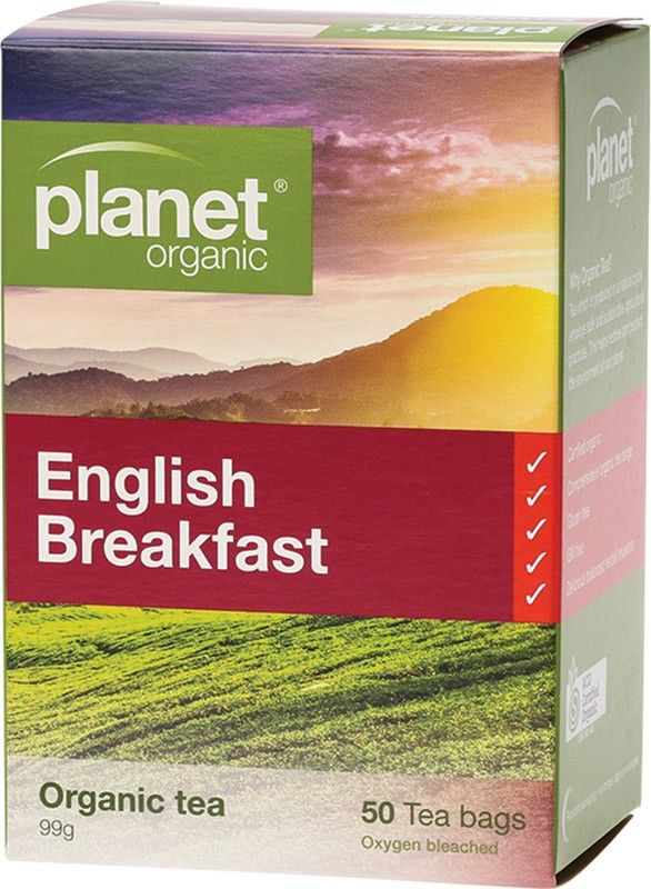 Planet Organic English Breakfast Tea - 50 Bags