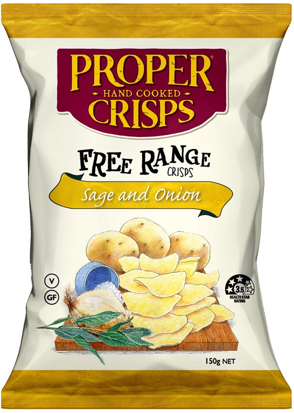Proper Crisps Sage & Onion 35g