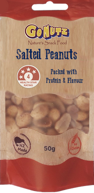 GoNutz Salted Peanut Pouch 50g