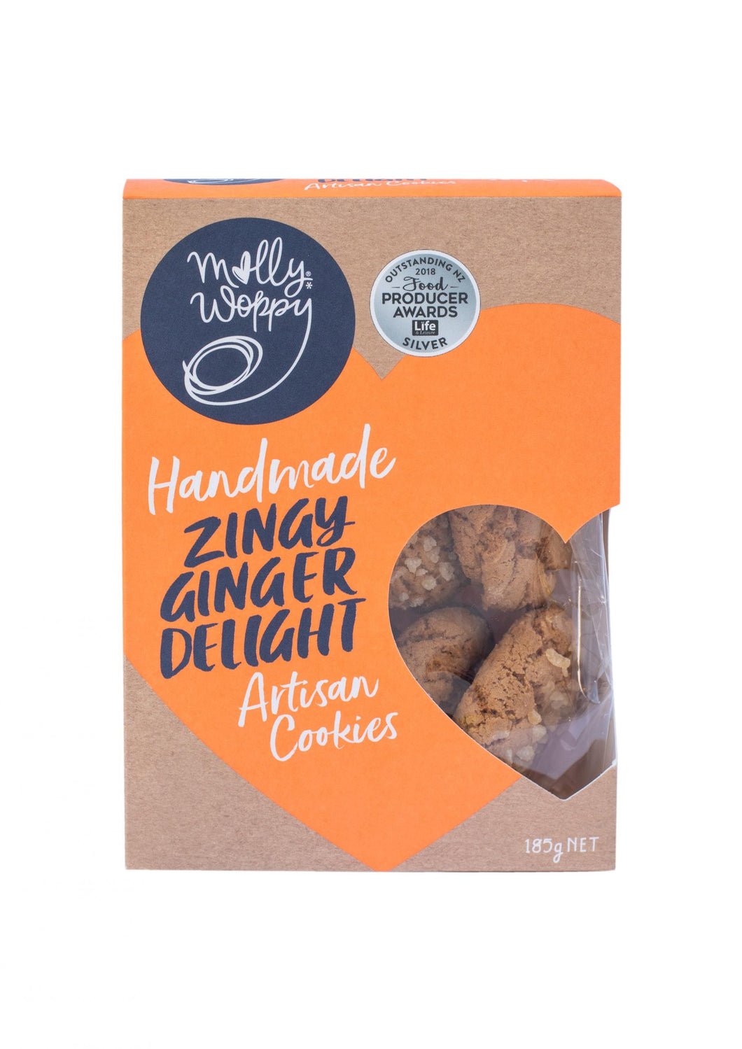 Molly Woppy Artisan Cookies Zingy Ginger Delight 185g