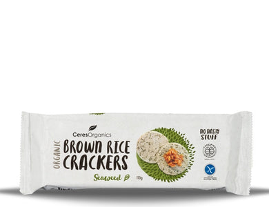 Ceres Brown Rice Crackers with Seaweed 115g
