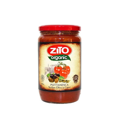 Zito Organic Pasta Sauce - Puttanesca 690g