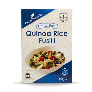 Ceres Organics Quinoa Rice Fusilli 250g Gluten Free