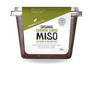 Ceres Genmai Shiro Brown Rice Unpasterised White Miso 300g