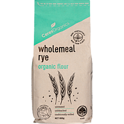 Ceres Organics Wholemeal Rye Flour 600g