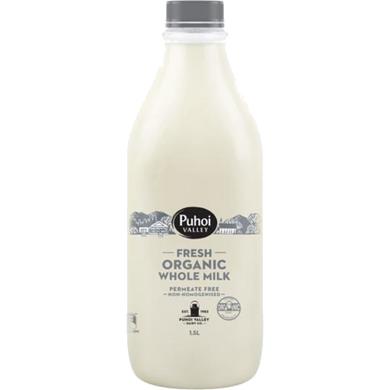 Puhoi Valley Organic Milk 1.5L