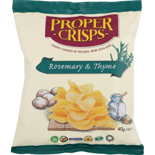 Proper Crisps Rosemary & Thyme 40g