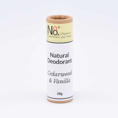 No 8. Essentials Natural Deodorant- Cedarwood & Vanilla 28g