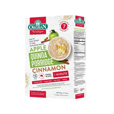 Orgran Apple & Cinnamon Quinoa Porridge 210g